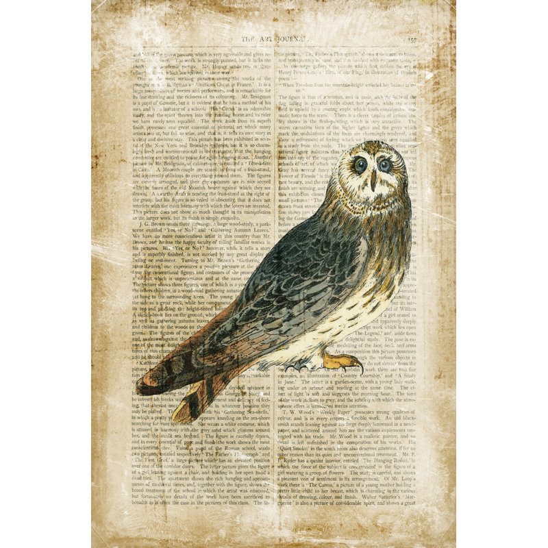 Oiseaux antiques I, H 36 po x l 24 po x P 1 po