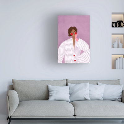 Art sur toile «bolologic bea Muller, la femme au gant rose»