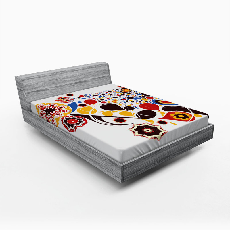 Drap-housse d’art décoratif music notes, Drap-housse grand