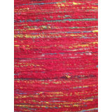 Canvello Red Sari-Silk Modern Flat Weave Rug (5 Sizes Available)