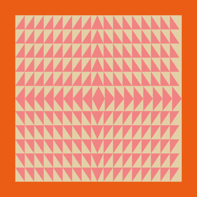 Triangles roses et oranges
