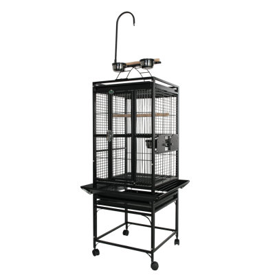 Small Black Play Top Cage