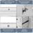 30" Bathroom Vanity with Ceramic Sink, Small Bathroom Sink Cabinet, Modern Cabinet with 2 Drawers and Adjustable Shelf - Freestanding Vanity Set with Soft-Close Hinges for Apartment, Powder Room, and Cozy Spaces-1995258841