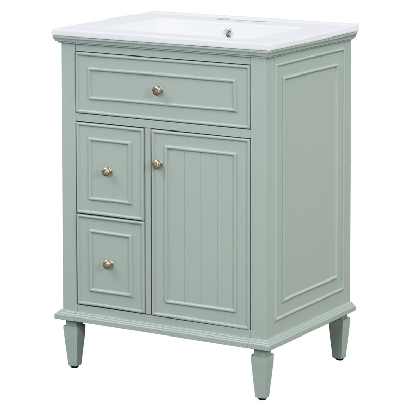 De salle de bain moderne avec lavabo et rangement en céramique