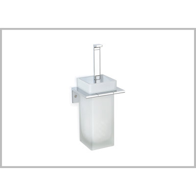 Wrought Studio™ Colina Glass Toilet Brush And Holder