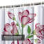 Rideau de douche imperméable à motif floral avec 12 crochets-1838252161
