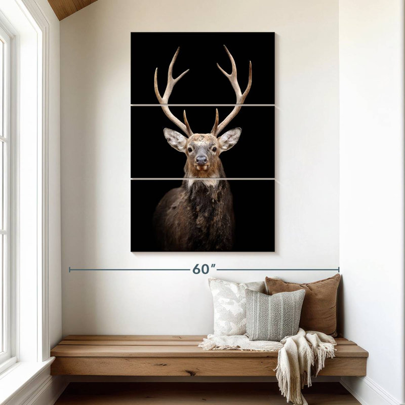 Brampt Mighty Red Deer, 50" H x 32" W