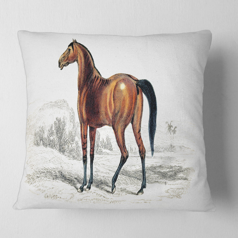 Animal Print Throw Pillow, 18" x 18"