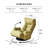 Lounge Chair With Adjustable Backrest And Headrest, 360° Rotatable With Mobile Phone Holder-23230871