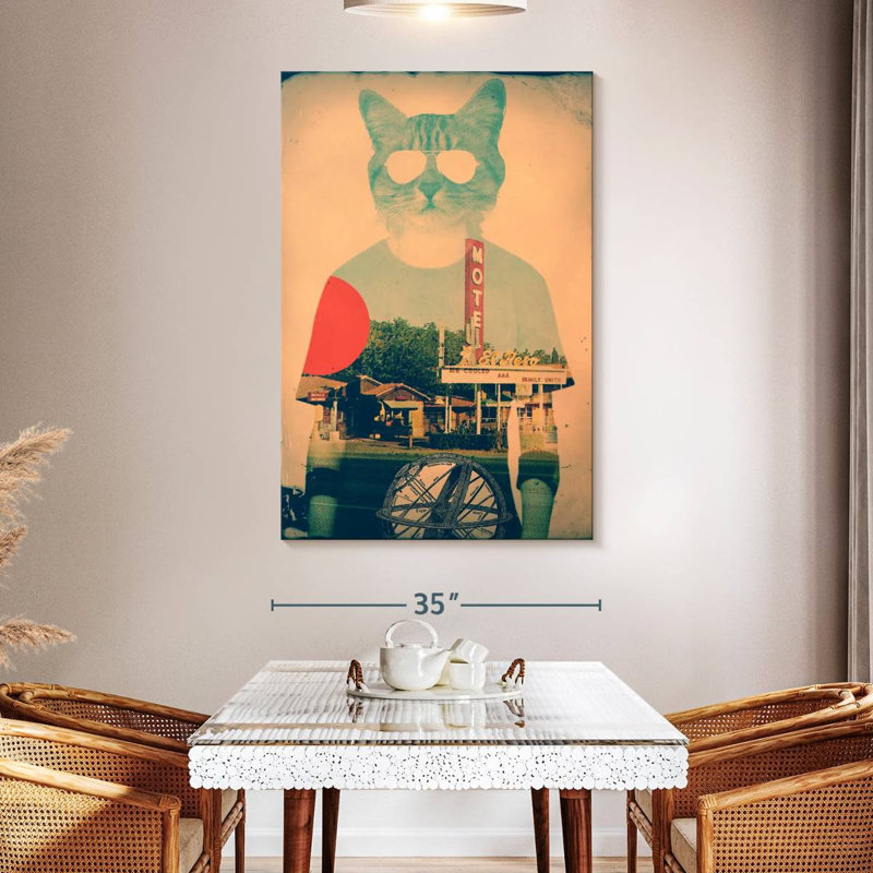 Brampt Cool Cat Vintage, 51" H x 34" W