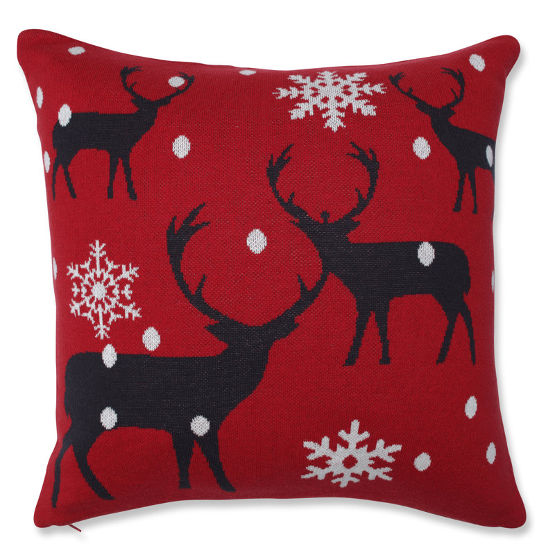  Coussin décoratif en coton Bucks in Snow