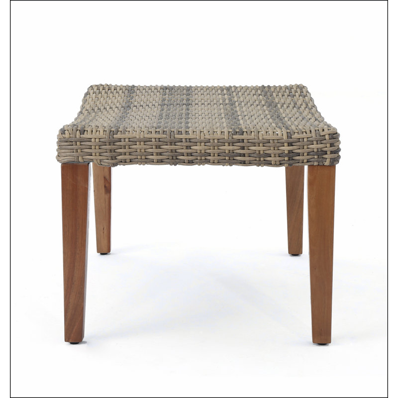 Fauteuil en bois et osier Hampton