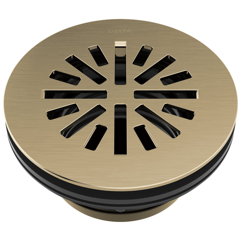 Grid Shower Drain, Champagne Bronze