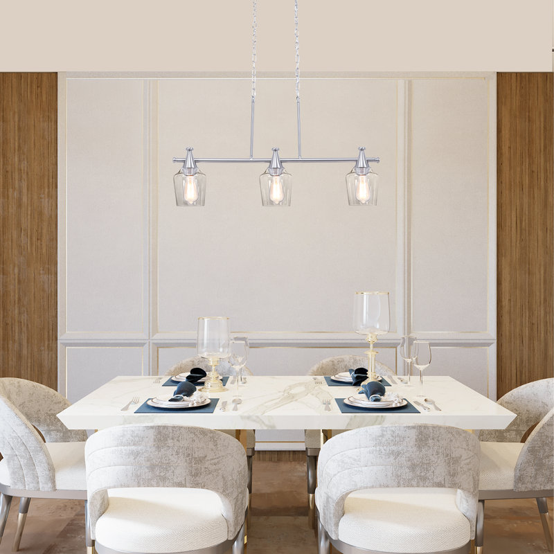 Luminaire suspendu pour îlot de cuisine 3 lumières Yeet