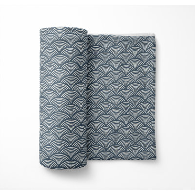 Rolling Waves Velveteen Fleece Blanket