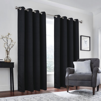 Marina Reversible Room Darkening Window Curtain Solid To Print