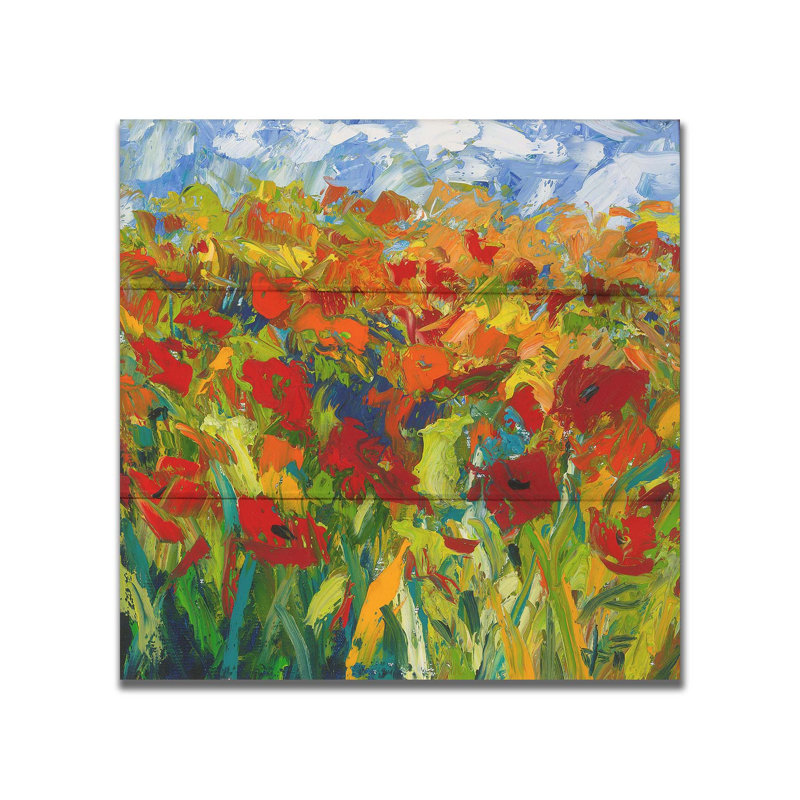 «Spring Fling» par Jeff Boutin sur, Pas de bois encadré, Pas de tapis, H 15 po x l 15 po x P 1 po
