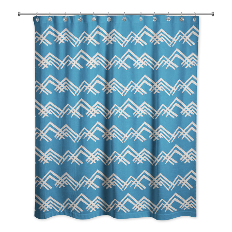 Vinit Geometric Shower Curtain