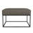 Homepop Large Square Metal Ottoman - Faux Leather-100484813-100484814