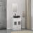 24 In. W X 18 In. D X 32-1/2 In. H Bath Vanity Cabinet In White With Mirror And Sink