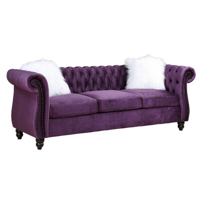 Jassen 88.6'' Velvet Sofa