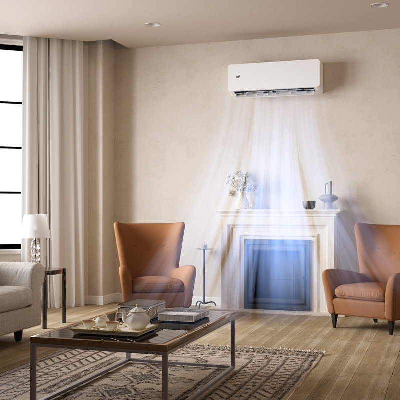 12000 BTU Mini Split Air Conditioner, 20 SEER2 Energy Saving Heat Pump System, Wifi Enabled, Energy Saving, Cools Rooms up to 750 Sq.Ft (230V)