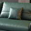 Causeuse-coussin standard en cuir véritable vert foncé-1278661598-1278661593
