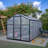 6' X 12' Thicked Polycarbonate Greenhouse, Greenhouse With Double Flush Door, Rain Gutter And Ventilation Window, Green House For Sunroom, Garden, Backyard, Walk-In Large Winter Greenhouse-123375652