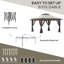 Abri de jardin avec filet Outsunny 13 pi x 13 pi avec filet Outsunny