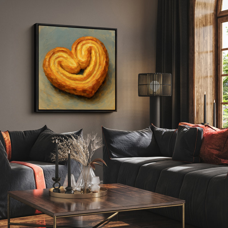 Art mural encadré abstrait rétro antique classique pour chambre à coucher, Noir, noir, noir, noir, H 16 po x l 16 po