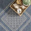 Tapis intérieur / extérieur bleu Achyut Southwestern-353641970