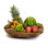 Modern Teak Fruit Bowl Handcrafted Solid Wood Rustic Decorative Wooden Fruit Bowl For Home