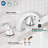 Widespread 2-handle Bathroom Faucet with Drain Assembly-101285581