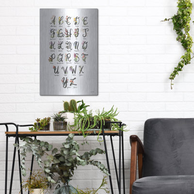 «Flower Alphabet In White» par House Fenway