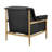 Naber Faux Leather Tufted Accent Arm Chair-1741274315