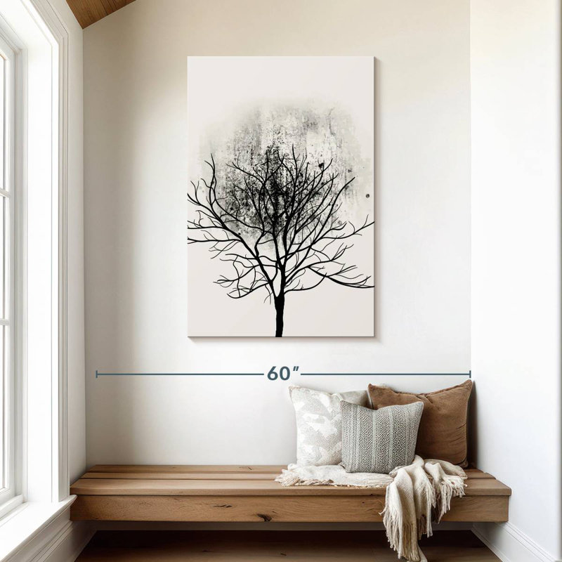 Harnek Black Tree Study, 45" H x 30" W