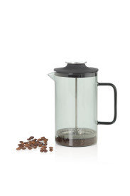 Adhoc Impact French Press Coffee Maker In Grey Glass 20oz