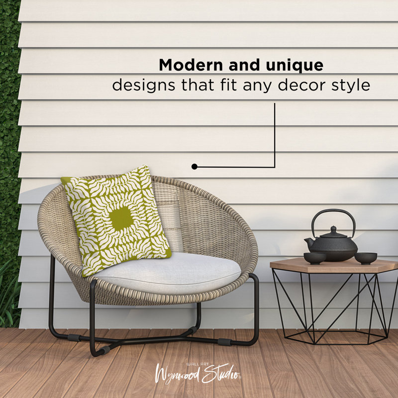 Floral Outdoor Throw Pillow