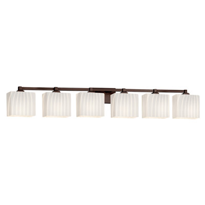 Éclairage pour meuble-lavabo rectangulaire 6 lumières Casson