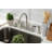 Kingston Brass Kaiser Two-Handle 4-Hole 8" Centerset Kitchen Faucet with Side Sprayer-87217006
