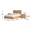 Ensemble de chambre avec lit plateforme 5 pièces Camila-91840498-125359774