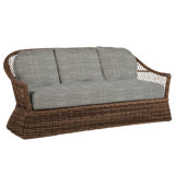 Soho 81.75" Wide Outdoor Wicker Patio Sofa with Cushions