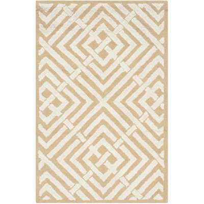 Fareham Hand Hooked Cotton Pile Geometric Rug