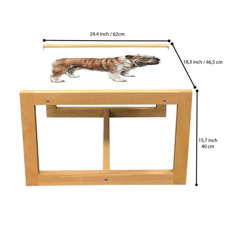 Jaley Sled Coffee Table, 62cm H x 46cm W x 40cm D