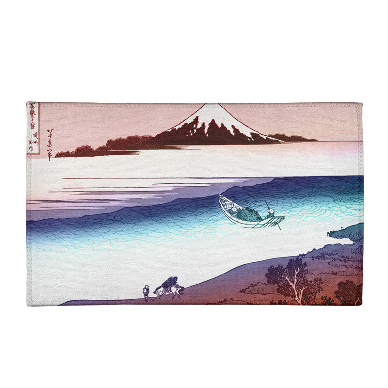 Tapis rouge / bleu Tama River in Musashi, Rectangle 2 pi x 3 pi