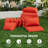 14-Piece Outdoor Sectional Cushions Set, Replacement Patio Cushions with Water-Resistant & Fade-Resistant Fabric, Non-Slip Seat Cushions with Zippered Covers for Patio Furniture-416627624