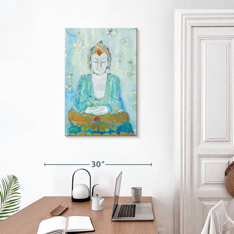 Leisha Buddha Flowers, 30" H x 20" W