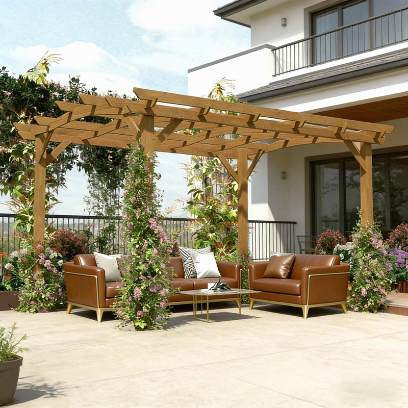 Pergola arquée, treillis de jardin pour l'extérieur
