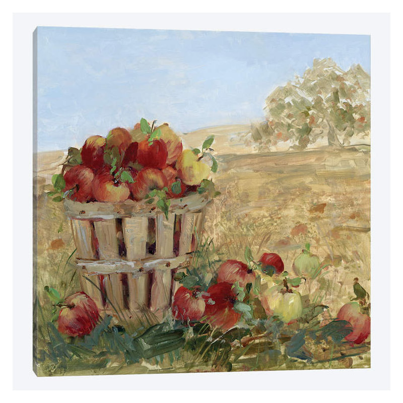 « apple cueillette iii », reproduction sur toile, H 18 po x l 18 po x P 1,5 po
