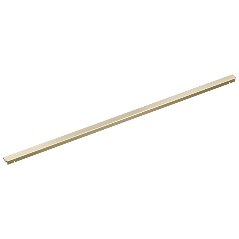 36" Linear Shower Drain Wall Edge, Polished Nickel